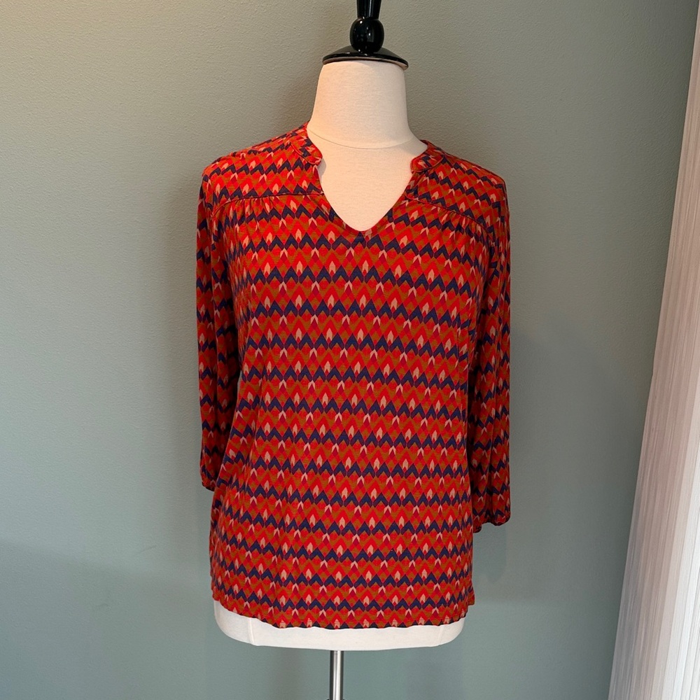 Lucky Brand geometric top 2X